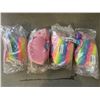 Image 1 : 4 AURORA RAINBOW PINK UNICORN 8" PLUSH STUFFED ANIMALS