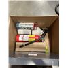 Image 3 : 2 BOXES OF APPLIENCES AND FIRE EXTINGUISHERS