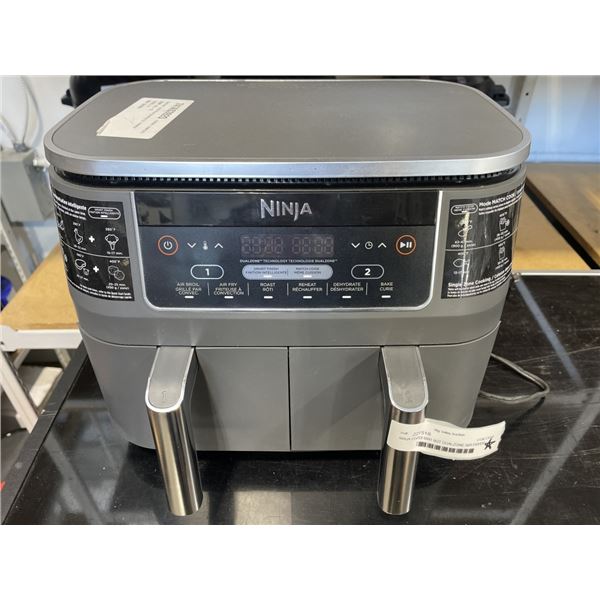 NEW NINJA FOODI 6IN1 8QT DUALZONE AIR FRYER - TESTED WORKING, RETAIL $169, STORE DISPLAY, UNUSED, NO