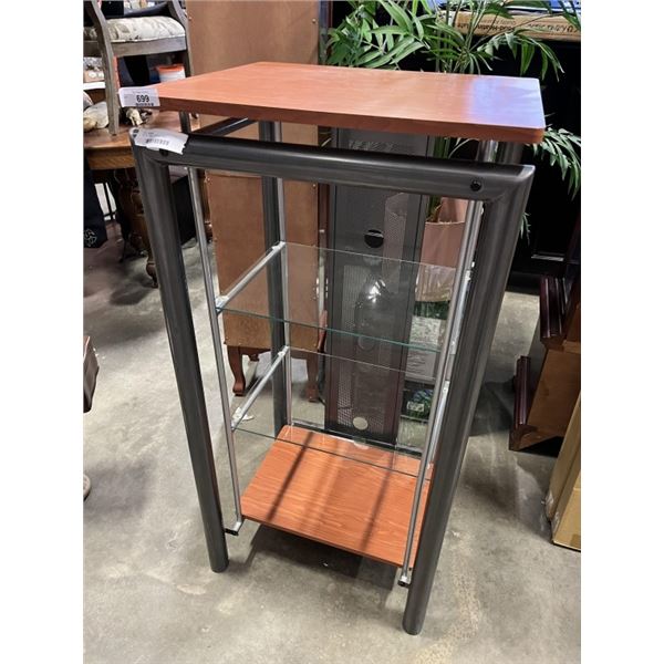 METAL FRAMED STORAGE SHELF