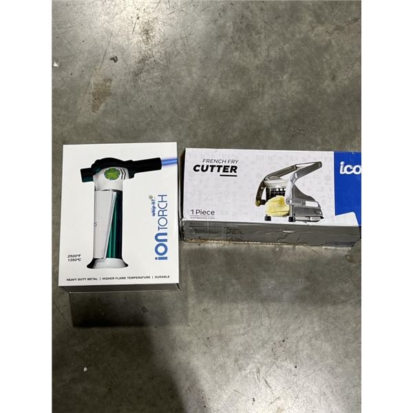 NEW ION CULINARY TORCH, AND ICO FRENCH FRY CUTTER