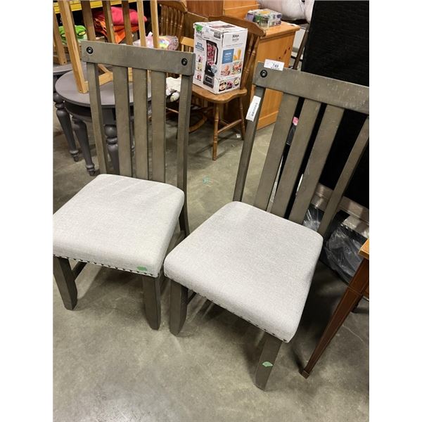 PAIR OF INDUSTRIAL MODERN DINING CHAIRS
