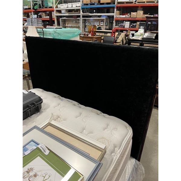 BLACK VELVET HEADBOARD
