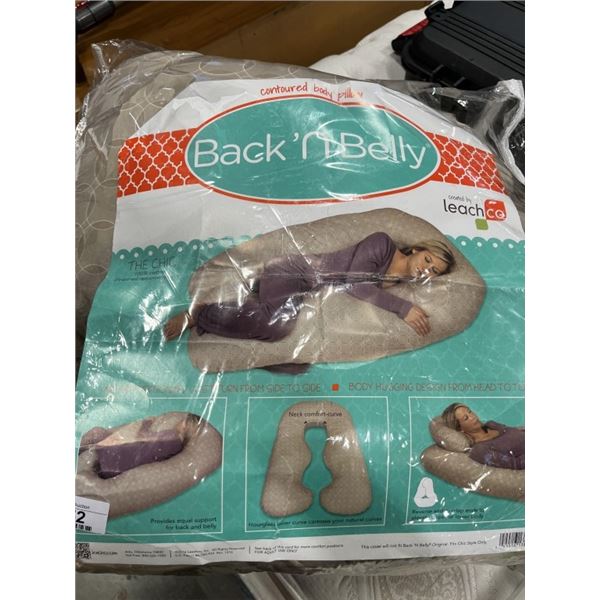 BACK AND BELLY CONTOURED BODY PILLOW