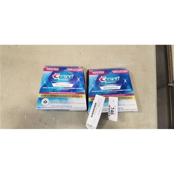 2 BOXES OF CREST WHITESTRIPS