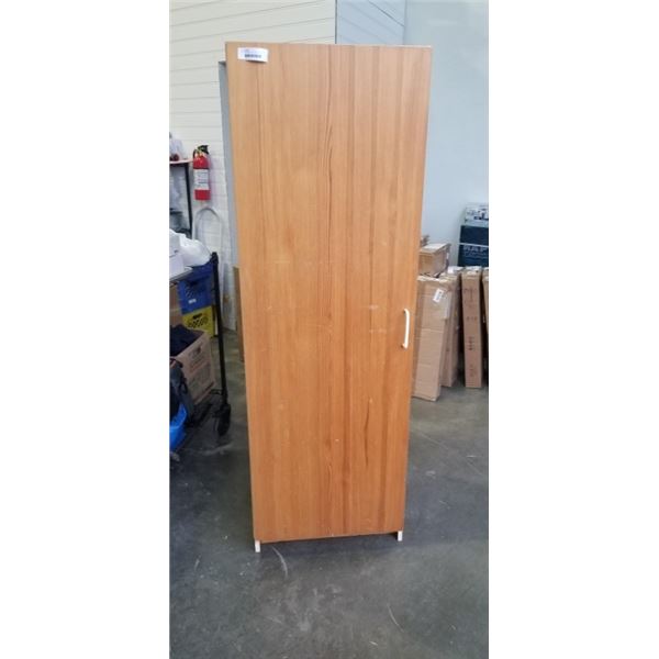 WOODEN CABINET WITH BASE 71" TALL