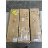 Image 1 : 3 VIVO BLACK LARGE TV FLOOR STANDS