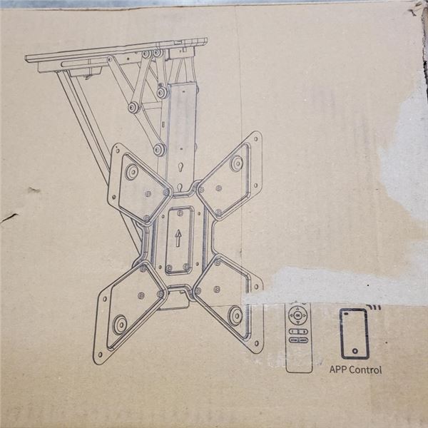 BLACK ELECTRIC FLIP DOWN TV CEILING MOUNT