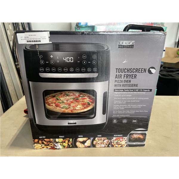 BELLAPRO 12.6QT AIR FYER PIZZA OVEN - TESTED WORKING