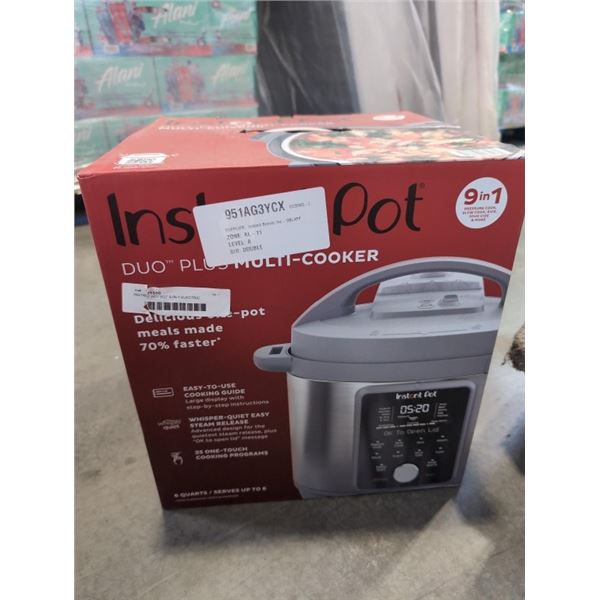 INSTANT POT 6QT 9-IN-1 ELECTRIC PRESSURE COOKER - TESTED WORKING, RETAIL $199