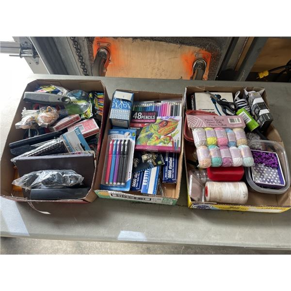 ASSORTED OFFICE AND CRAFTING SUPPLIES