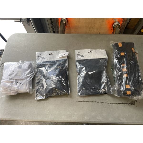 NIKE EVERYDAY SOCKS, ESSENTIAL KNEE PADS AND TOOLBELT