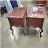 Image 1 : PAIR OF VINTAGE CARVED SIDE TABLES
