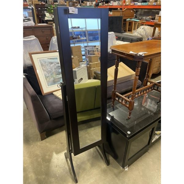 FREESTANDING MIRRORED JEWELLERY CABINET