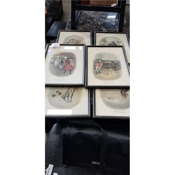SET OF 6 ENGLISH 1820 PRINTS