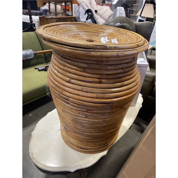 RATTAN LAUNDRY HAMPER