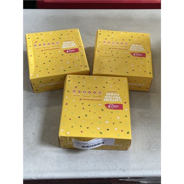 36 JOLT PROTEIN POWER BARS, 3 CASES