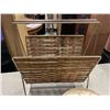 Image 2 : MCM MAGAZINE RACK, NAPKIN HOLDER AND WALL CLOCK