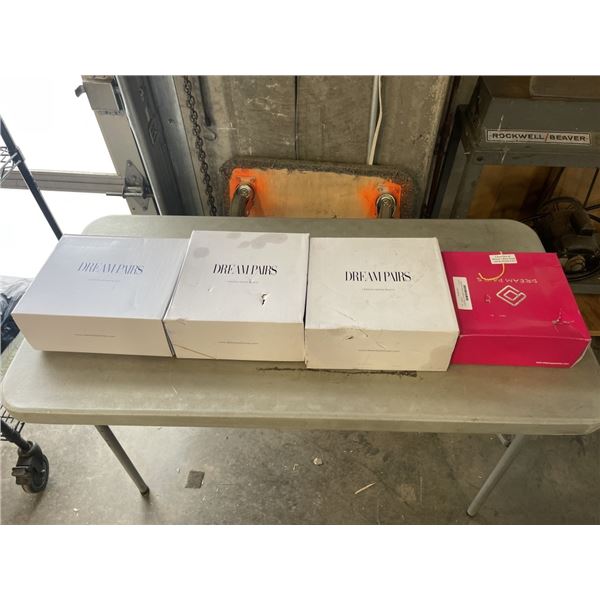 4 NEW PAIRS OF WOMEN'S DRESS SHOES AND BOOTS
