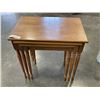 Image 1 : SET OF 3 VILAS MAPLE NESTING TABLES