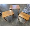 Image 2 : SET OF 3 VILAS MAPLE NESTING TABLES