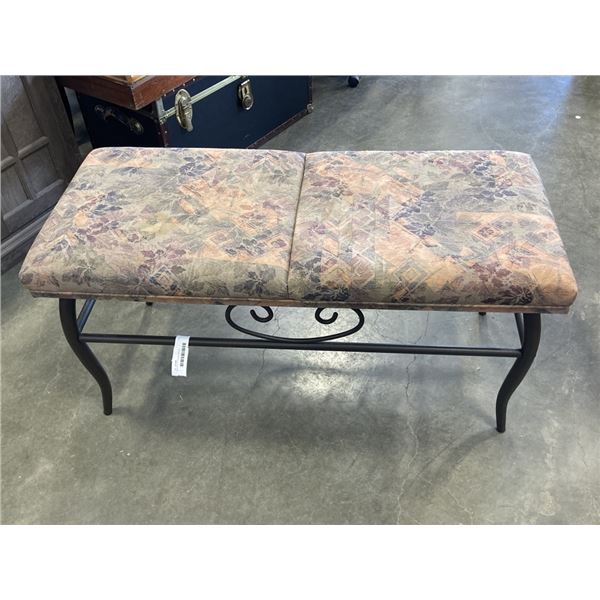 DECORATIVE PADDED BENCH
