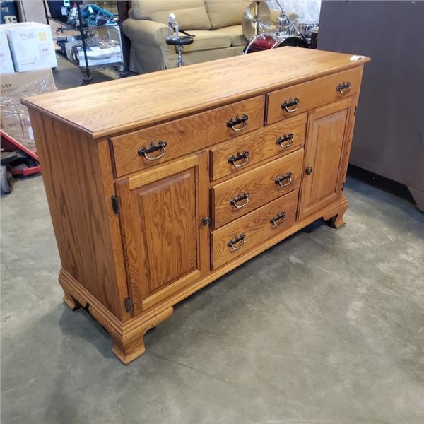 OAK SERVING CABINET