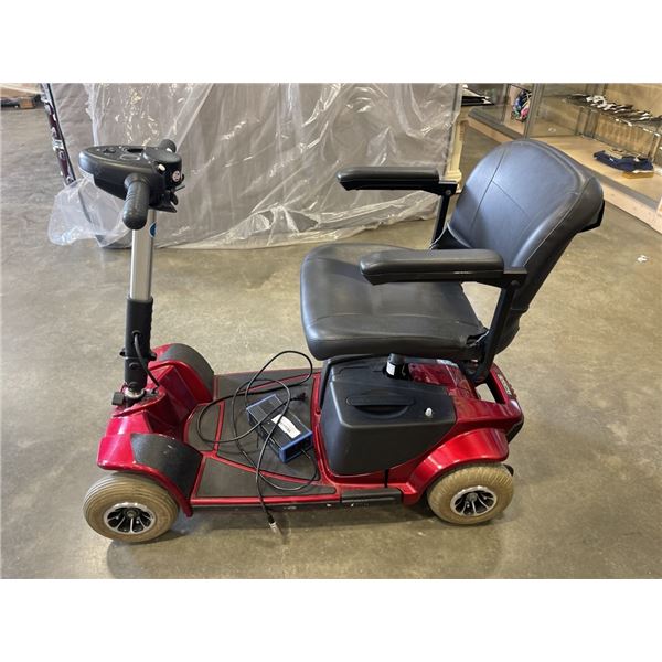 PRIDE REVO MOBILITY SCOOTER WITH CHARGER, GOOD CONDITION, WORKING INCLUDES NEW CANOPY COVER