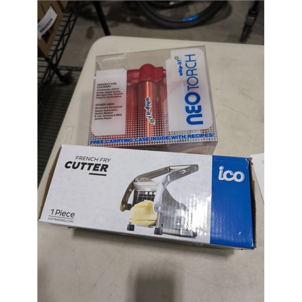 NEW NEO CULINARY TORCH, AND ICO FRENCH FRY CUTTER
