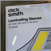 Image 3 : 10 PACKS OF 25 DICK SMITH LAMINATING SLEEVES A3 SIZE 250 SLEEVES TOTAL