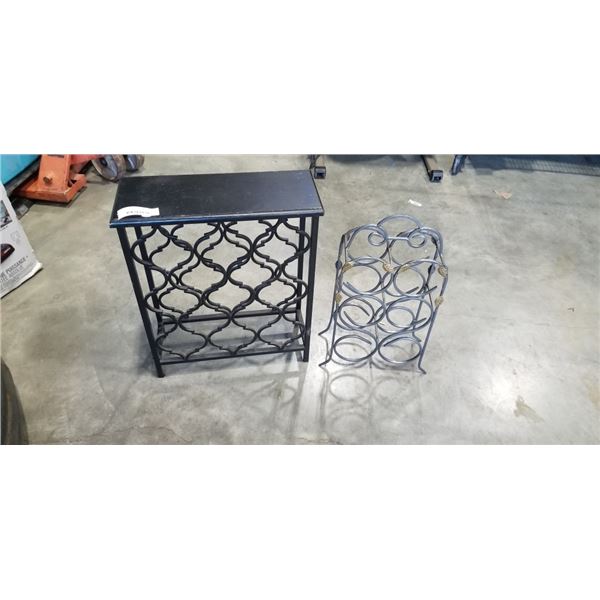 2 DECORATIVE WINE RACKS