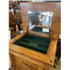 Image 2 : VINTAGE THOMASVILLE FRENCH POLISH PECAN LINGERIE CABINET WITH FLIP TOP JEWELRY STORAGE
