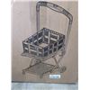 Image 1 : LIFE FINDS BLACK COLLAPSIBLE SHOPPING CART