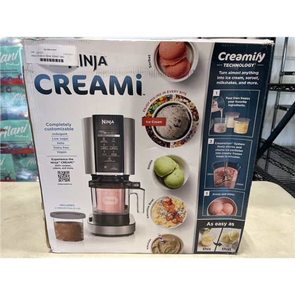 NINJA CREAMI ICE CREAM, SORBET AND MILKSHAKE MAKER - TESTED WORKING