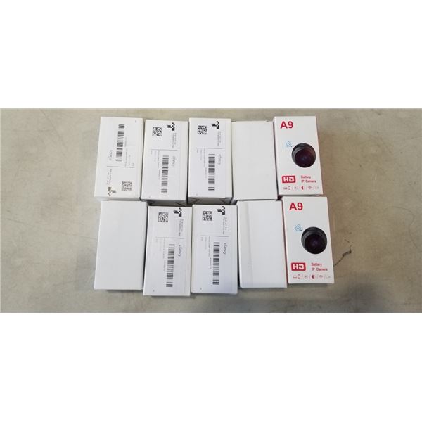 10 NEW BATTERY IP CAMERA'S WITH MOUNT AND CHARGER