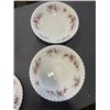 Image 3 : LAVENDER ROSE PLATTER, GRAVY BOAT, 2 OVAL REGULAR DISHES, 2 ROUND REGULAR DISHES, 4 SALT AND PEPPERS