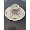 Image 1 : LAVENDER ROSE 6 PLACE SETTING DINNER PLATE LUNCHEON BREAD-AND-BUTTER PLATE SALAD PLATE AND 6 CUPS AN