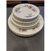 Image 2 : LAVENDER ROSE 6 PLACE SETTING DINNER PLATE LUNCHEON BREAD-AND-BUTTER PLATE SALAD PLATE AND 6 CUPS AN