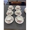 Image 3 : LAVENDER ROSE 6 PLACE SETTING DINNER PLATE LUNCHEON BREAD-AND-BUTTER PLATE SALAD PLATE AND 6 CUPS AN