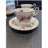 Image 4 : LAVENDER ROSE 6 PLACE SETTING DINNER PLATE LUNCHEON BREAD-AND-BUTTER PLATE SALAD PLATE AND 6 CUPS AN
