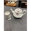 Image 1 : ROYAL ALBERT PETIT POINT TEAPOT AND MINTON VASE