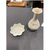 Image 1 : BELEEK VASE AND PIN DISH