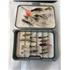Image 2 : 4 FLY BOXES INCLUDING SEDGE FLY BOX W/ OVER 100 TOTAL TROUT FLIES AND OTHER TROUT FLIES