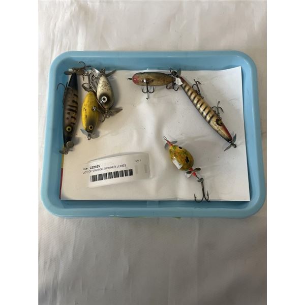 LOT OF VINTAGE SPINNER LURES