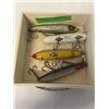 Image 1 : 4 VINTAGE 4" HEDDON FISHING LURES