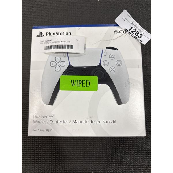 PS5 WHITE DUALSENSE WIRELESS CONTROLLER - TESTED WORKING