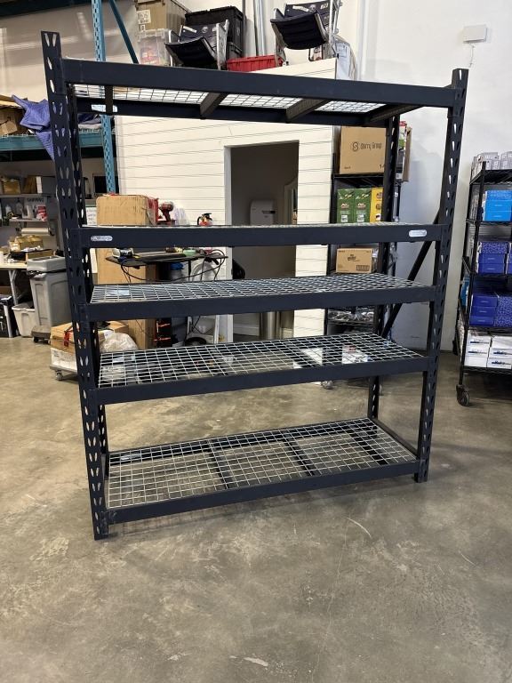 WHALEN ONE SECTION OF RACKING/METAL SHELVING, APPROX. 6'W X 2'D X 7'T ...