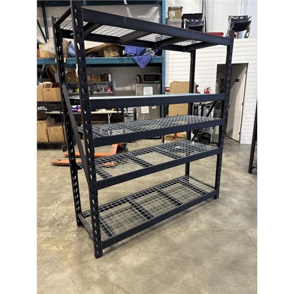 WHALEN ONE SECTION OF RACKING/METAL SHELVING, APPROX. 6'W X 2'D X 7'T, MAX WEIGHT 15,000LBS TOTAL, 3