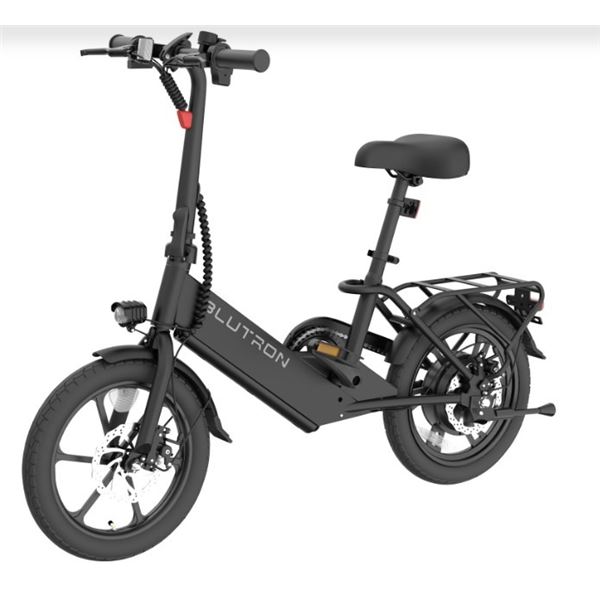 AS NEW BLUTRONFOLDING ELECTRIC BIKE, EB350F, TESTED WORKING, WITH CHARGER, IN ORIGINAL BOX
