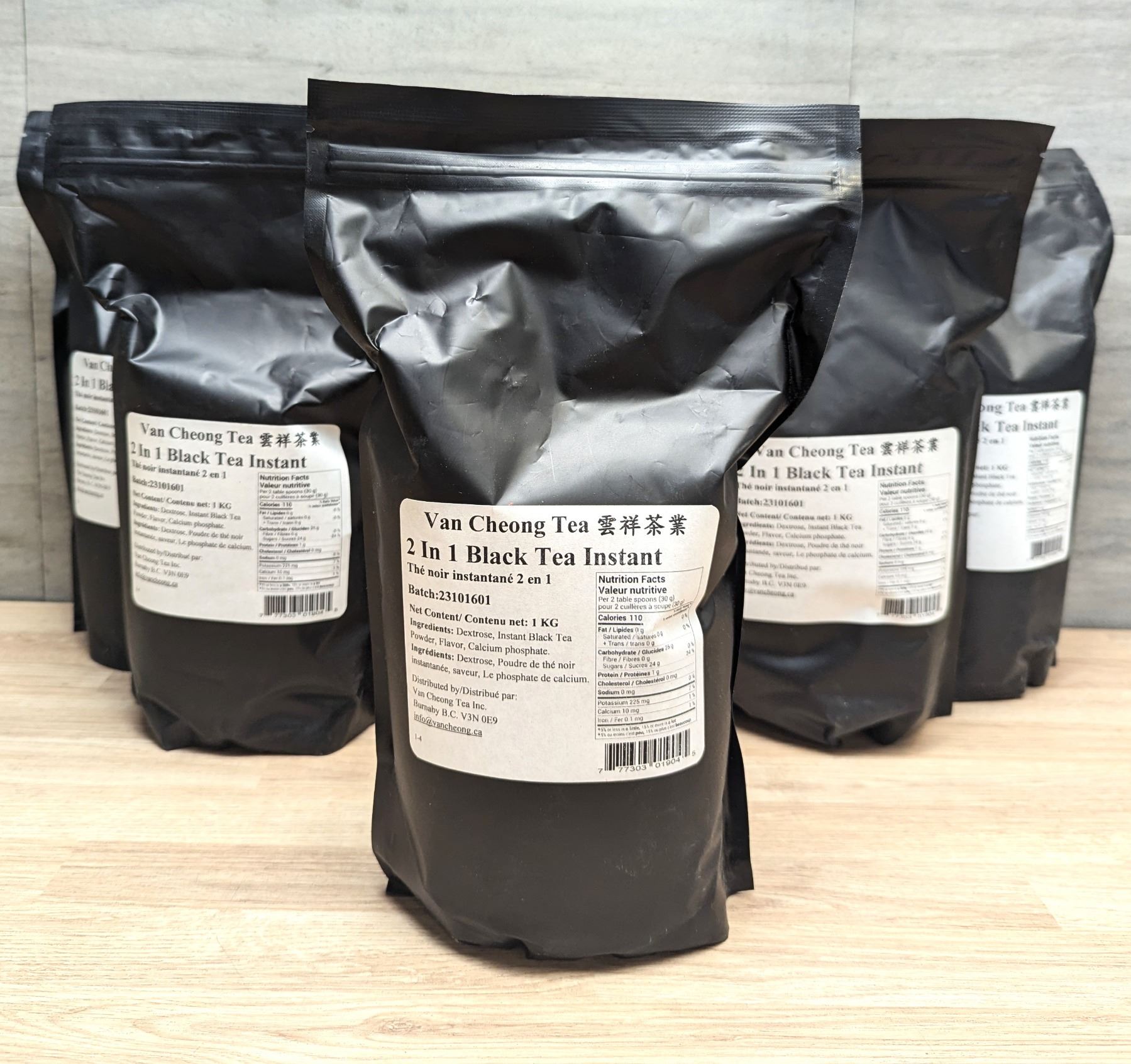 Van Cheong Tea 2 in 1 Black Tea Instant, 1kg - Lot of 8bags|VN-39/MC-2